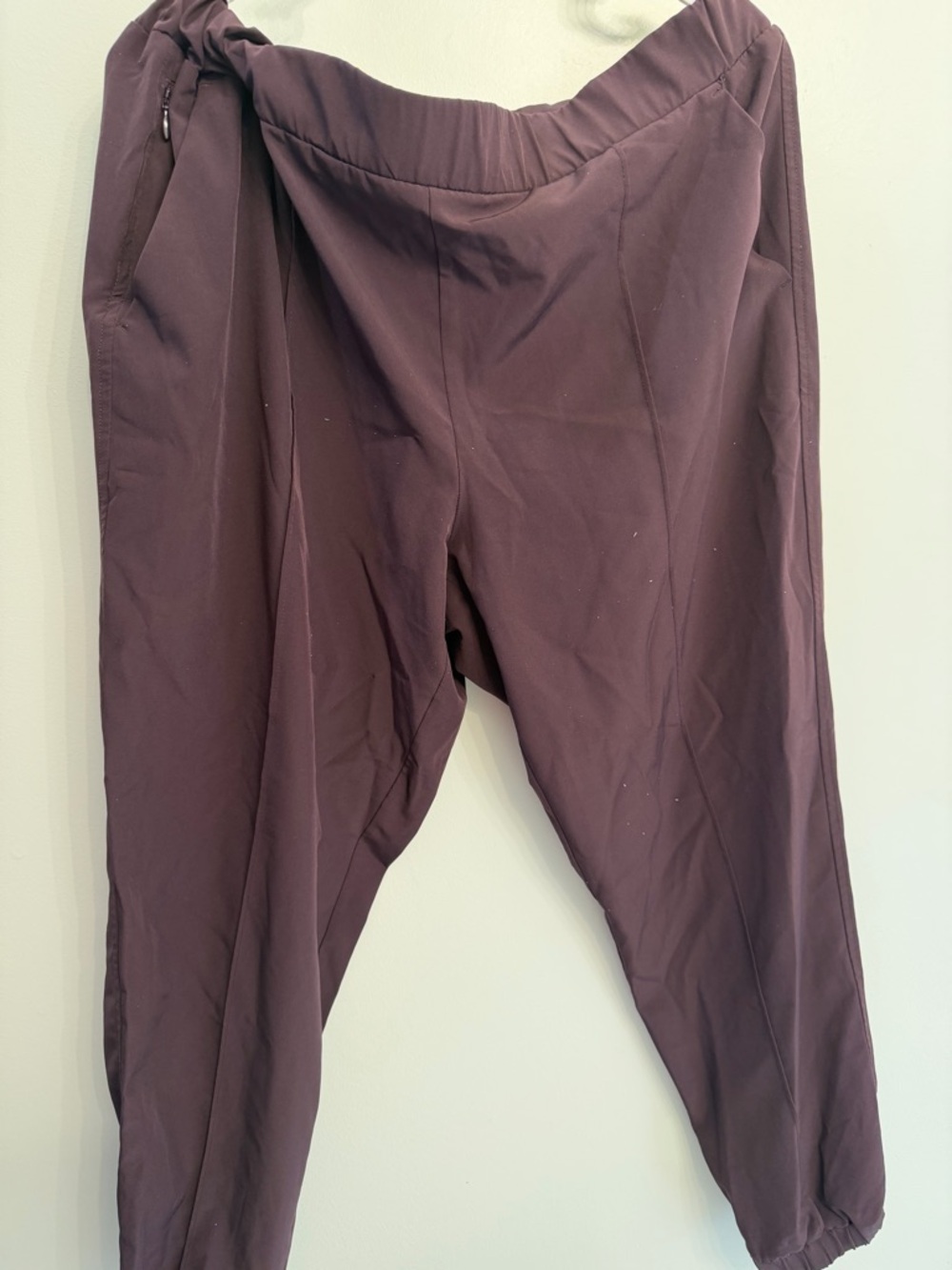 Women's Plum Elastic-Waist Jogger Pants